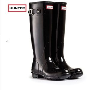 Original Hunter Boot Gloss Black Rain Wellington